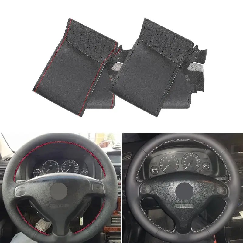 For Opel Zafira A 1999-2005 For Buick Sail Opel Astra G H 1998-2007 Car Accessories Steering Wheel Cover Microfiber Leather Trim