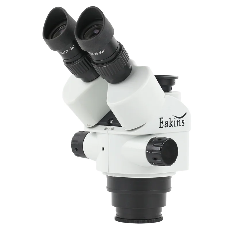 7X-45X 3,5X-90X Zoom Simul Brenn Stereo Trinokular Mikroskop Kopf Zubehör + WF10X/20 Okular Für Telefon CPU PCB Löten