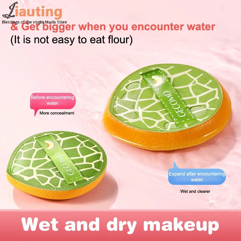 Puszyste gąbeczki kosmetyczne z grubej waty cukrowej, super miękkie gąbki do pudru, podkładu, korektora, do makijażu na sucho i mokro.