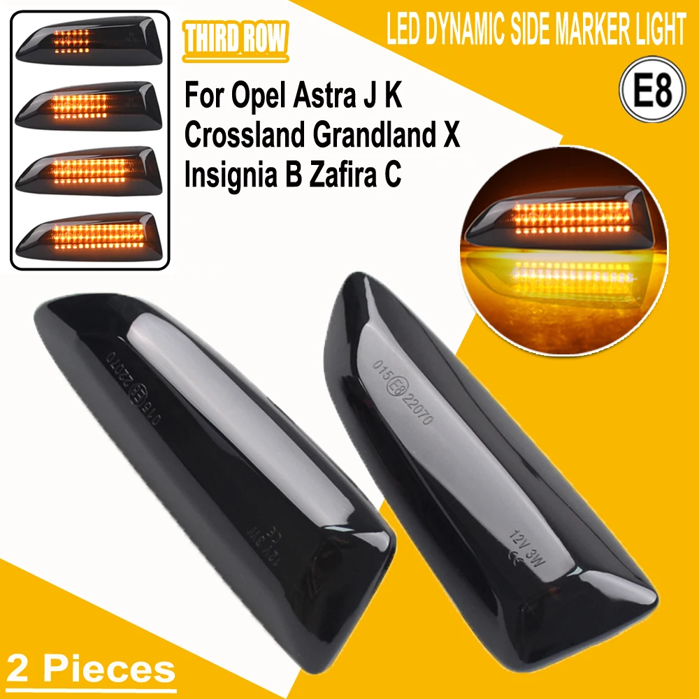 Led Dinamico Indicatore Laterale Indicatore di Direzione Lampeggiante Per Opel Astra J Astra J K Zafira C Insignia B Grandland X per Buick Regal