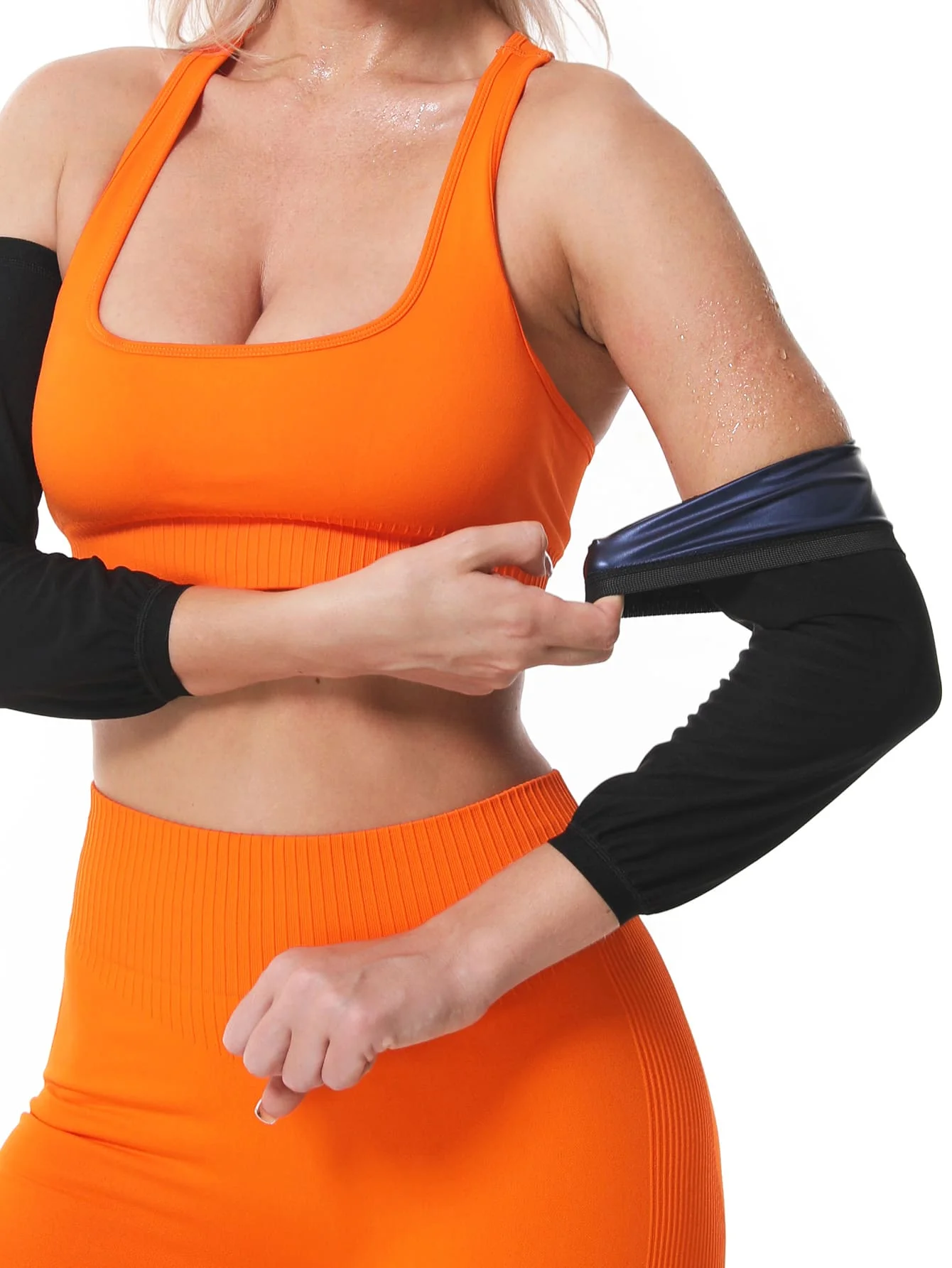 Arm Trimmers  | Sauna Arm Wraps for Flabby Arms Increasing Heat & Sweat During Exercise 1 Pair