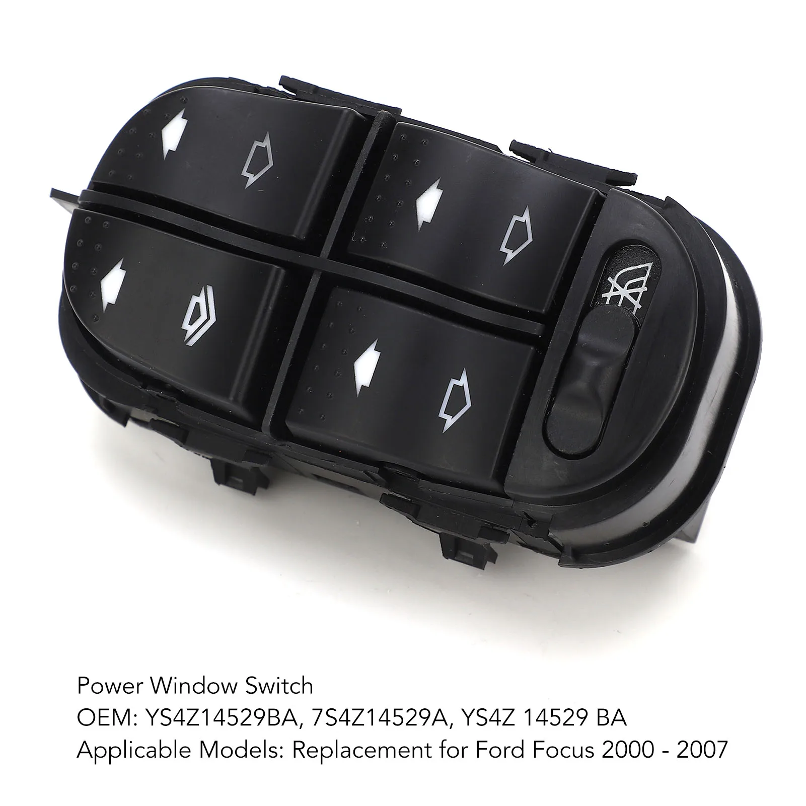 Power Window Switch YS4Z 14529 BA Rapid Response Compact Window Master Button Replacement For Ford Focus 2000 To 2007