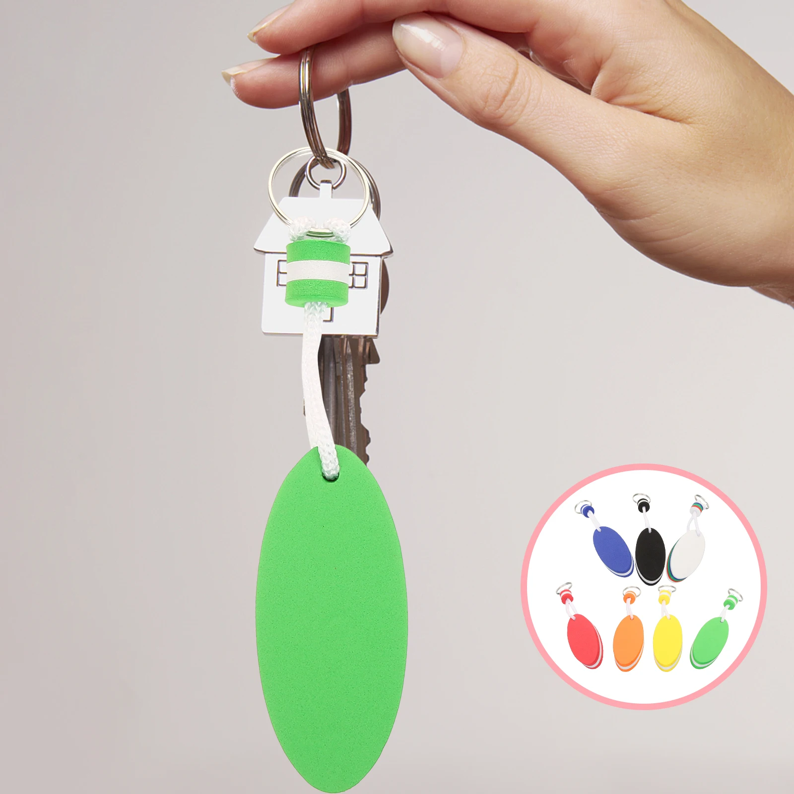 

EVA Floating Keychain Surfboard Pendant Water Sports Gift Bright Color Key Ring Safe Durable Decorative EVA Material Team