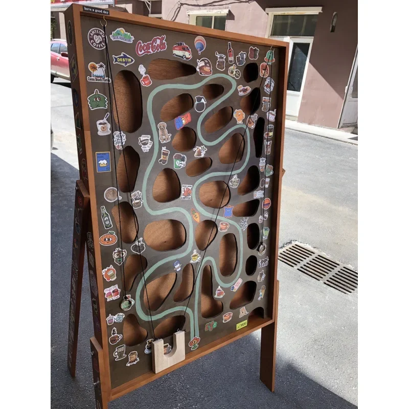 Night market stall coffee market warm-up game project entrepreneurship part-time maze ball