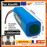 12800mAh Rechargeable Li-ion Battery for XiaoMi Lydsto R1 Viomi S9 Roidmi Eve Plus Robot Vacuum Cleaner Battery Pack
