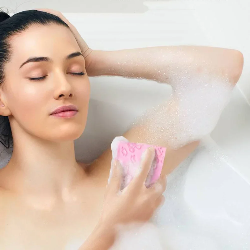 Scrub esfoliante Spazzola per doccia Scrubber per il corpo morbido Spugna da bagno Scrub per il corpo Esfoliante Detergente per la pelle Rimozione della pelle morta Bagno