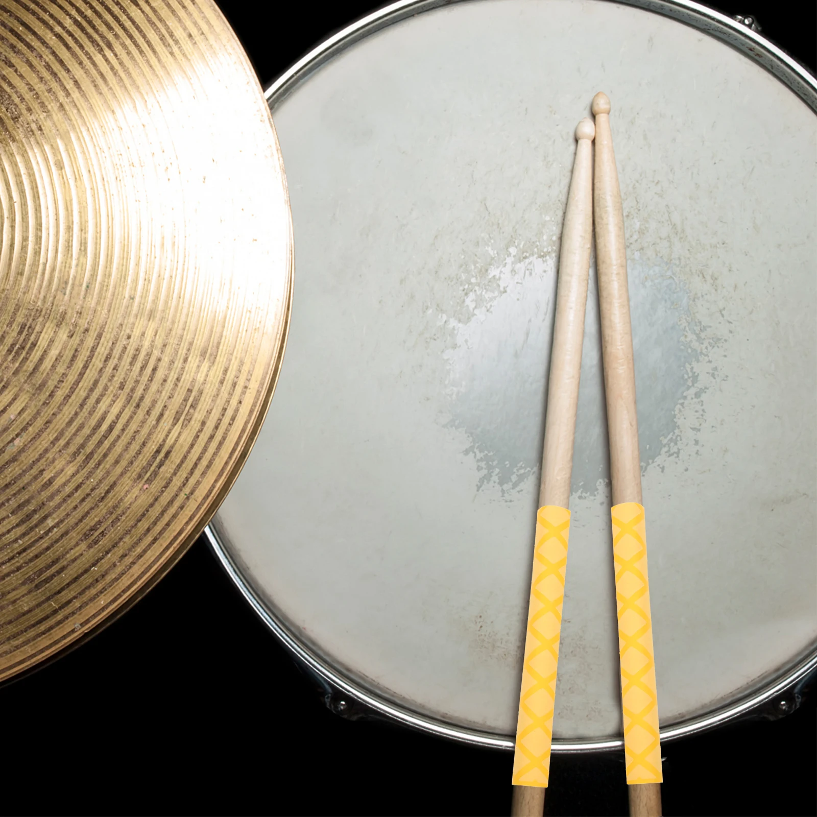 

2pcs Anti Slip Drumstick Covers Strong Heat Shrinkage Durable Drum Practice Sleeves For Beginner Percussion Instrument