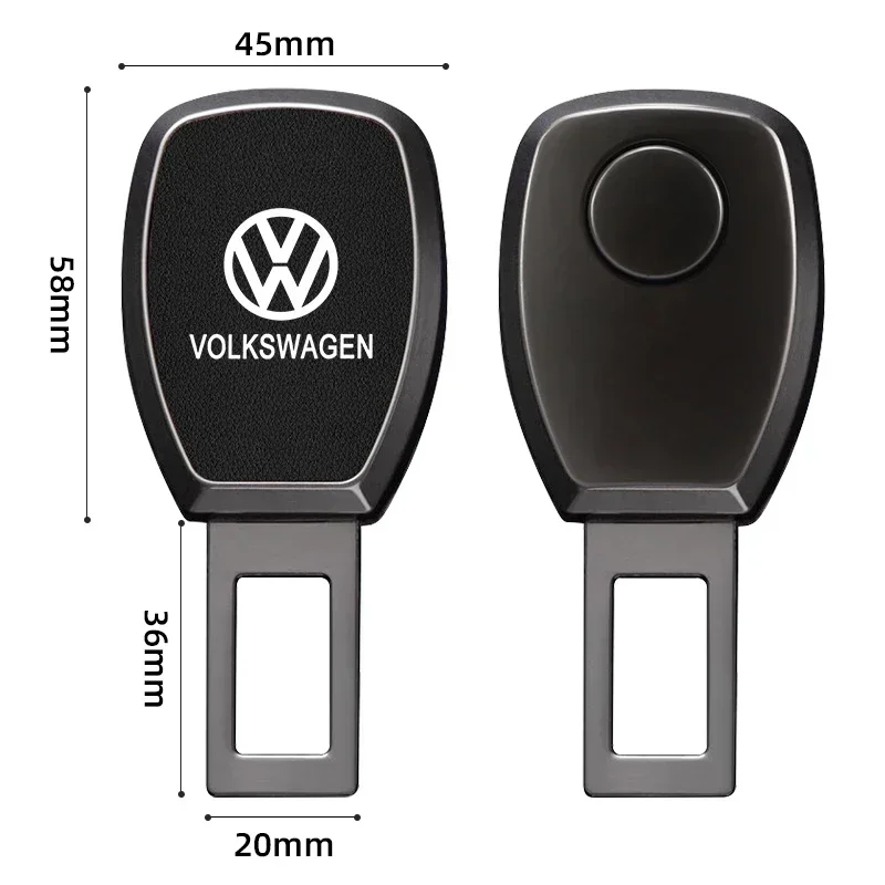 

Для VOLKSWAGEN: 1/2 шт. удлинитель ремня безопасности, застежка-заглушка, клипса для ремня безопасности для VW Volkswagen Polo Golf 5 6 7 Passat B5 B6 C