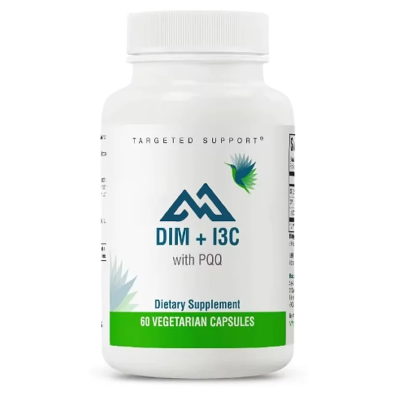 

Supports healthy liver metabolism of estrogen formula containing DIM and I3C,supports healthy cellular response with 60 capsules