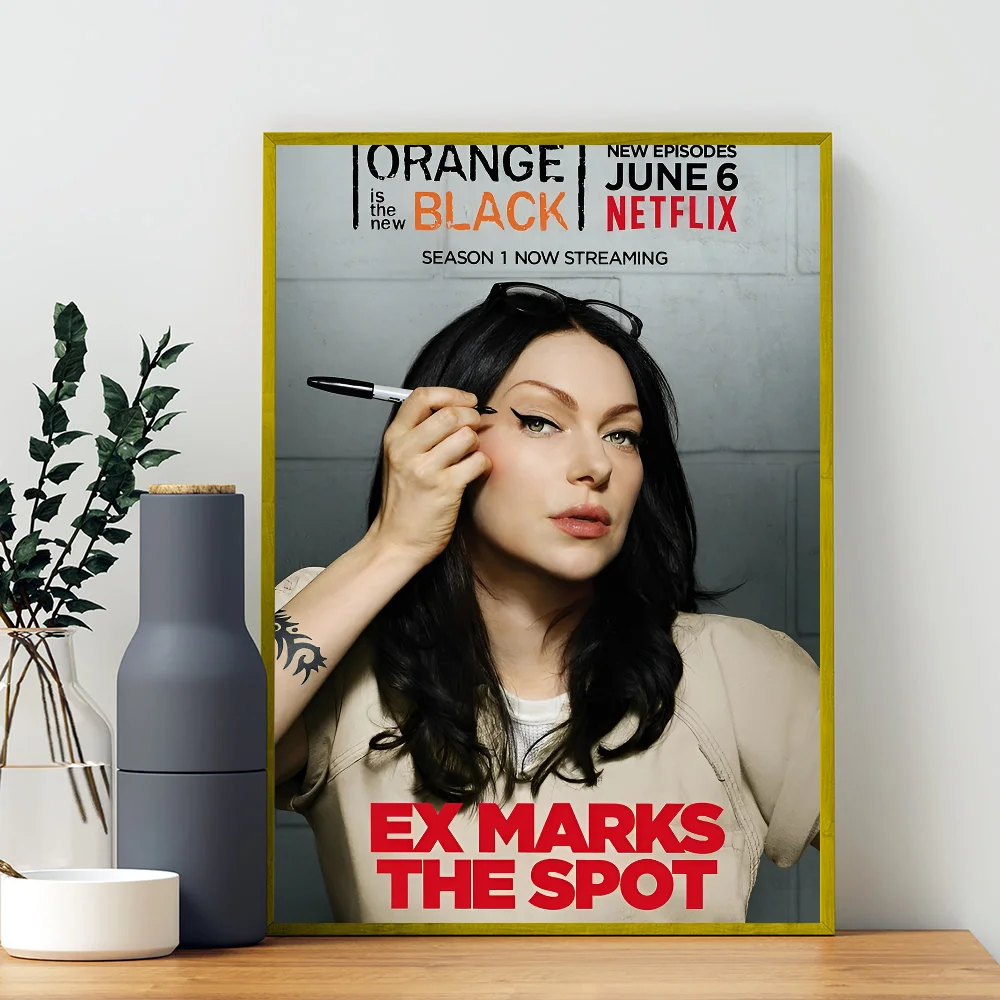 Orange Is The New Black DIY Sticky Poster Whitepaper Prints Posters Artwork Nordic Home Decor