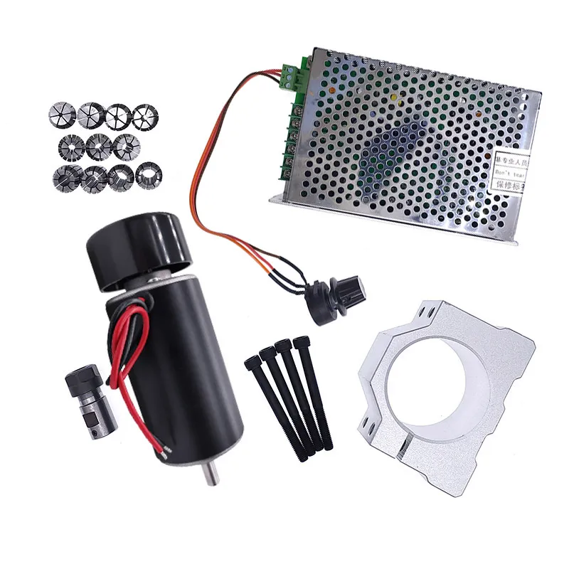 300W 48V Dc Spindle Set 0~60VDC Adjustable speed Governor Power Supply both 110VAC & 220VAC for Engraving machine