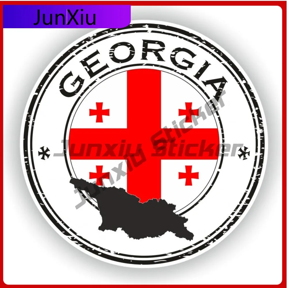 

Georgia Seal Round Flag Personalized Vehicle Sticker Ideal On Suv Truck Camper Exterior Surfaces