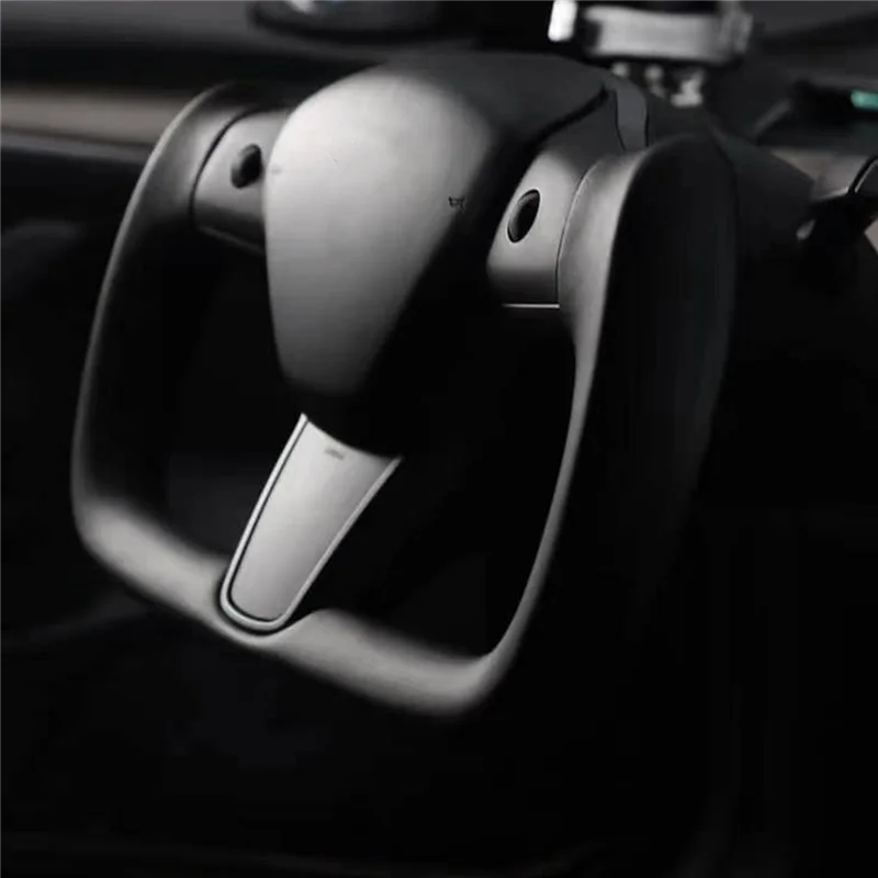 Yoke Steering Wheel Steering for Tesla Model 3 2017-2023 Model Y Steering Racing Custom Styling No Heating Side Hole