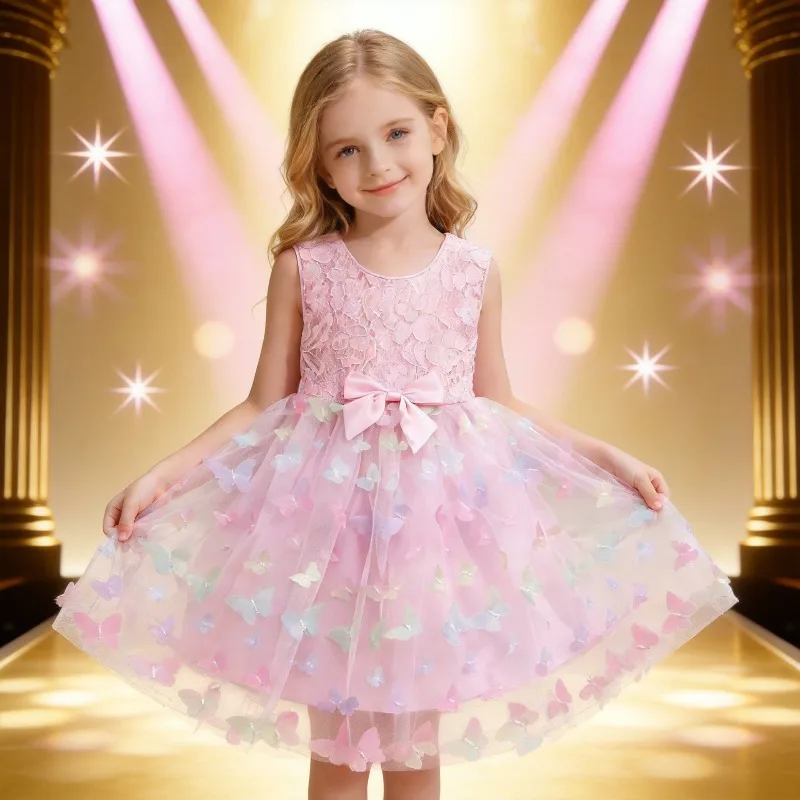 

2026 Children's Day Performance Clothes Girls Lolita Princess Dress Baby Girl Birthday Party Dress 2-10T