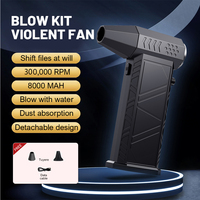 X9 Turbo Jet Blower 300000RPM Powerful Air Blower Brushless Motor Turbo Fan Wind Speed 58m/s 8000mAh Souffleur Air Puissant Tool