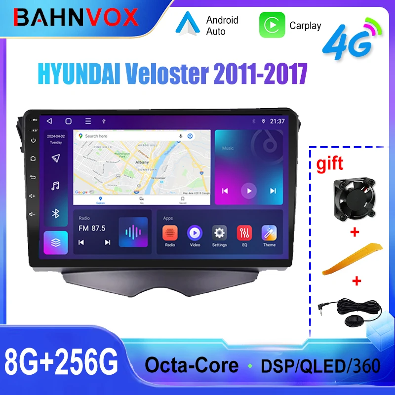

Android Car Radio Carplay for HYUNDAI Veloster 2011-2017 GPS Navigation Multimedia Player Stereo screen tape recorder