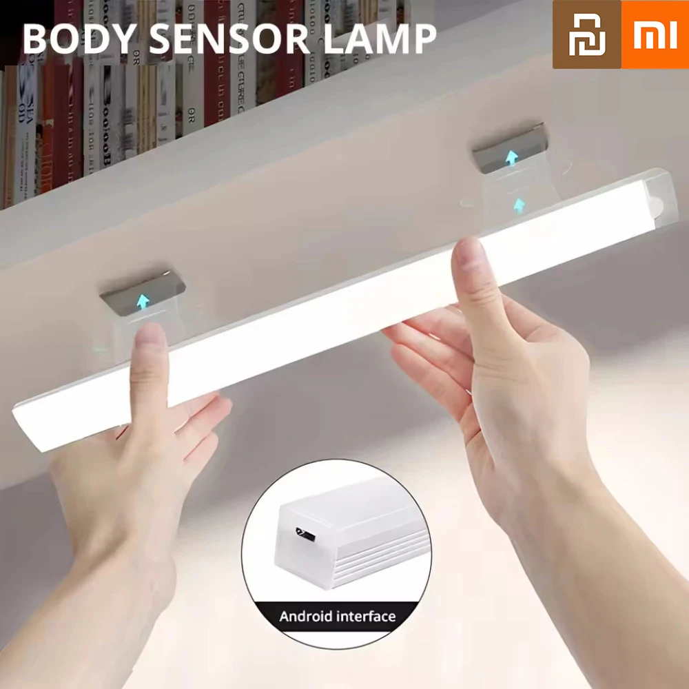 Xiaomi اللاسلكية LED ضوء الليل محس حركة ضوء خزانة مصباح الليل للمطبخ غرفة نوم كاشف ضوء خزانة الدرج مصباح