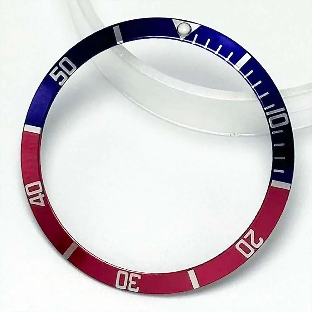 Multi-Color Aluminum Bezel, 36.5mm* 30.5mm, with a 39.5mm sapphire glass case, is suitable for NH35 movement accessories