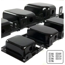 A Pair Hifi Audio DIY Vertical Transformer Metal Cover Side Casing Black Shell Shield Housing Power Output Mounting Bracket EI66