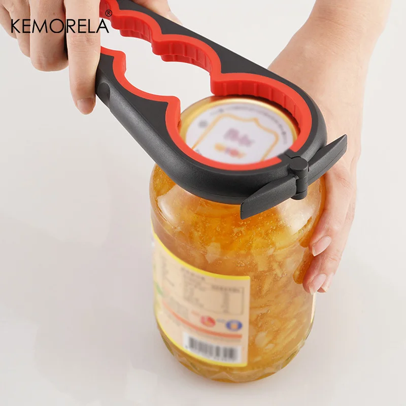 Can Opener Multi Functional Four In One Beverage Beer Bottle Opener Cap Twister Four Position Can Opener Anti Slip Cap Twister