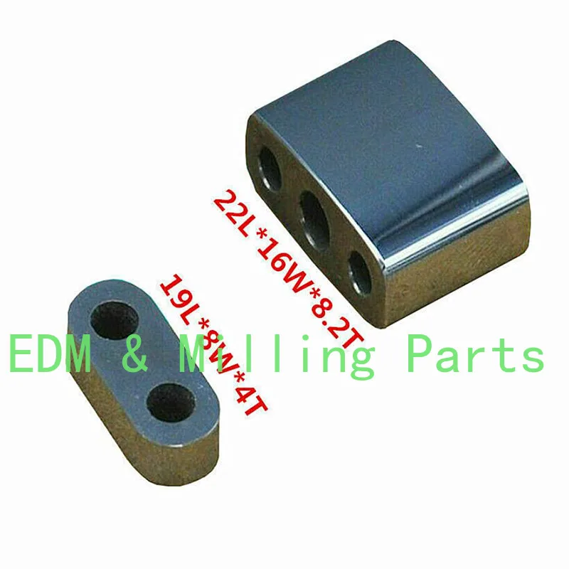 

Makino Wire EDM Part Upper Lower Tungsten Steel Conductive Block N006 N007 22L*16W*8.2T 19L*8W*4T