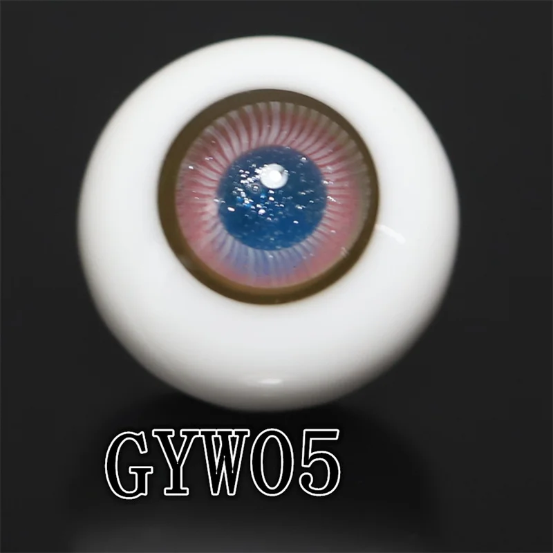 GYW Puppe Bling Augen Glas Augäpfel für 1/3 1/4 1/6 1/8 1/12 BJD Puppe Zubehör rund Verschiedene Größen 8MM-18MM