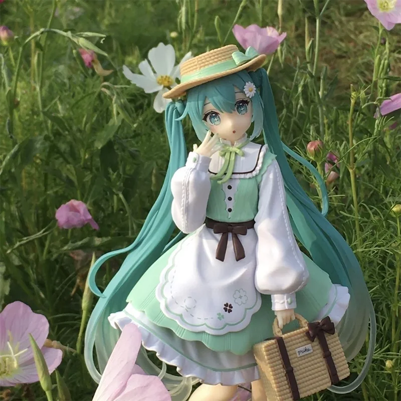 Neue Hatsune Miku Anime-Figur Wunderland PVC-Modell Actionfigur Däumelinchen-Version Desktop-Dekoration, Puppen, Ornamente, Sammlung, Geschenk