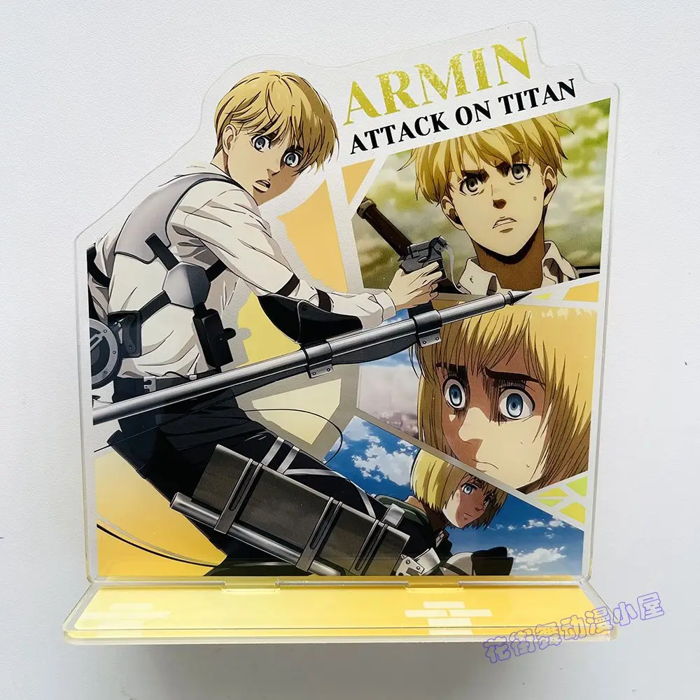 Аниме Леви Акерман Эрен Йегер Микаса·Акерман акриловая подставка модель косплей держатель тарелки топпер фанаты на день рождения Рождественский подарок