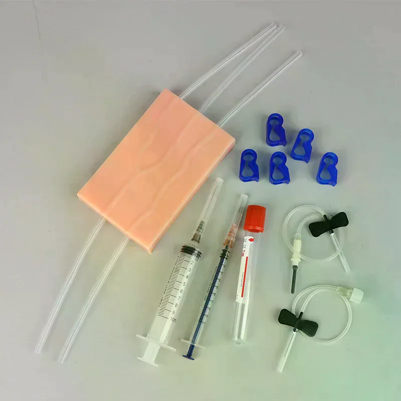Venipuncture Injection Practice Pad Simulation Human Skin Tear Resistant Portable For Students Nurses Suture Training Model