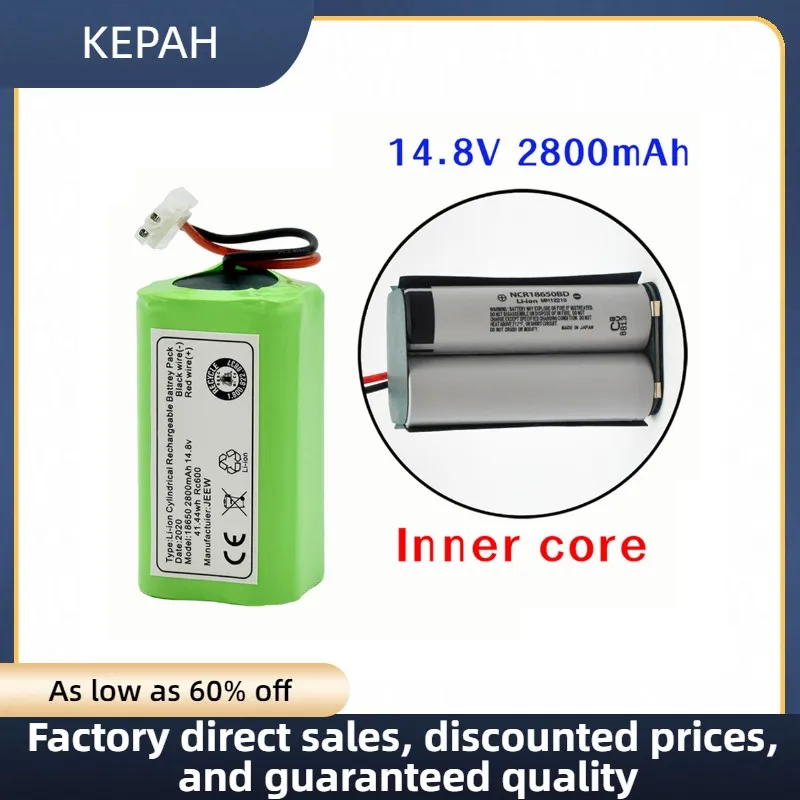 14.8V 2800mAh 4800mAh 6800mAh 9800mAh lithium battery for iLife A4 A4S V7 A6 v7s plus robot vacuum cleaner, full capacity, new
