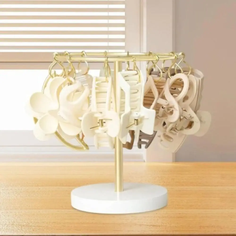 

С 16 шт. крючками, органайзеры для зажимов с когтями, большая емкость, металлическая подставка для шпильки, круглая основа, съемный держатель для заколок для волос для дома