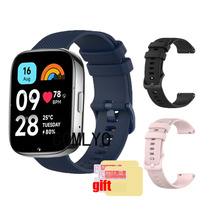 Fit for Xiaomi Redmi Watch 3 Active lite Strap Smart watch Silicone Bracelet Band Screen Protector Film