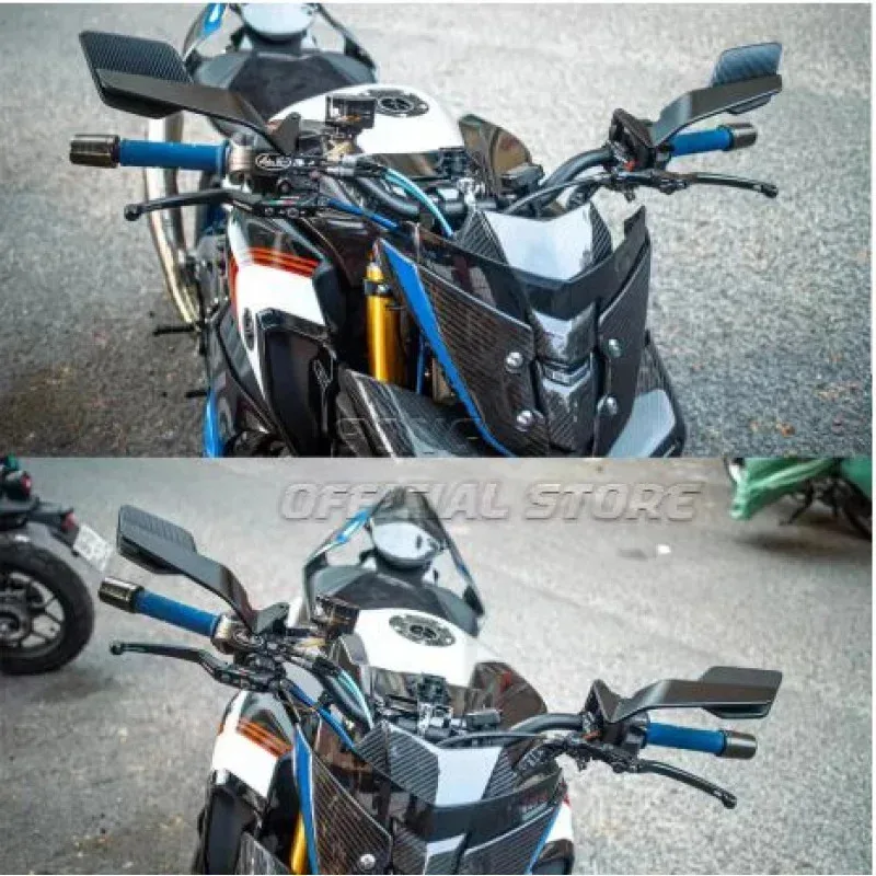 For SUZUKI GSXS1000 GSX-S GSXS 1000 S GSX-S1000 Motorcycle Mirrors Stealth Winglets Mirror Rotate Adjustable Mirrors