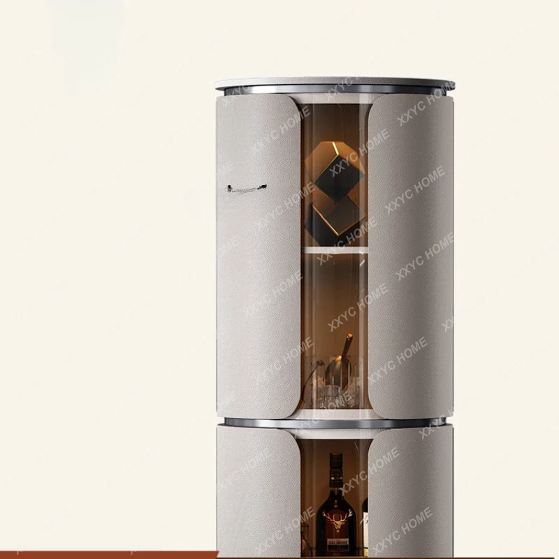 

ZF light luxury home locker living room villa high-end wall display cabinet