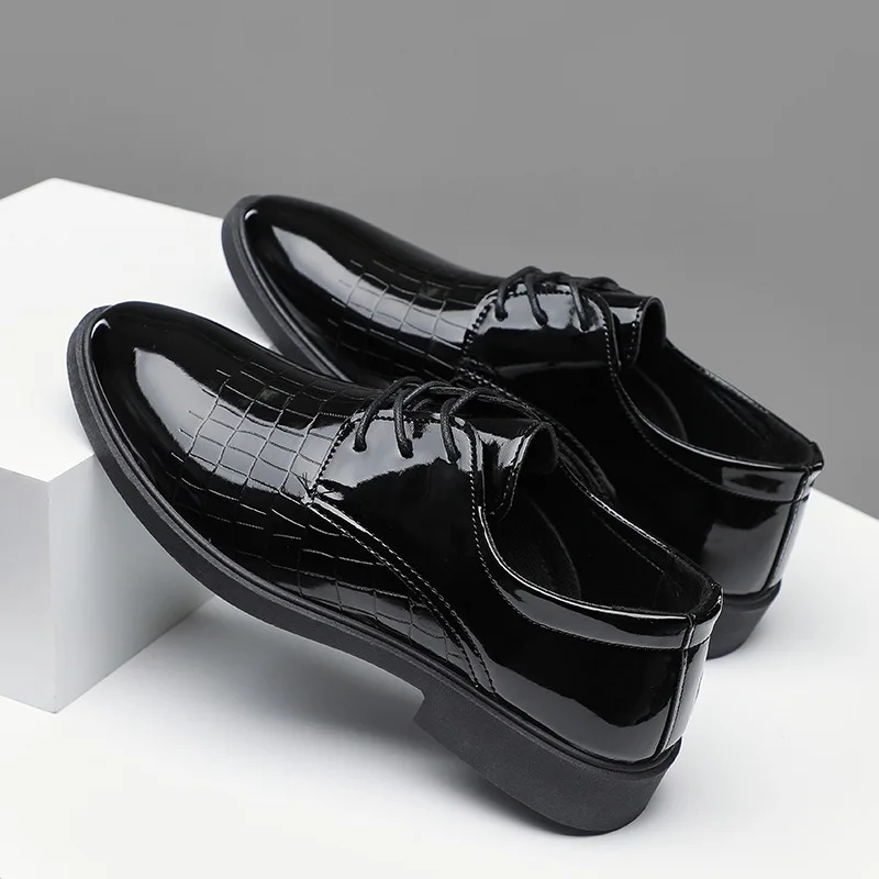 

Men's Business Leather Shoes Comfortdble Male Formal Shoe Luxury Patent Leather Wedding Shoes Casual Loafers Zapatillas Hombre