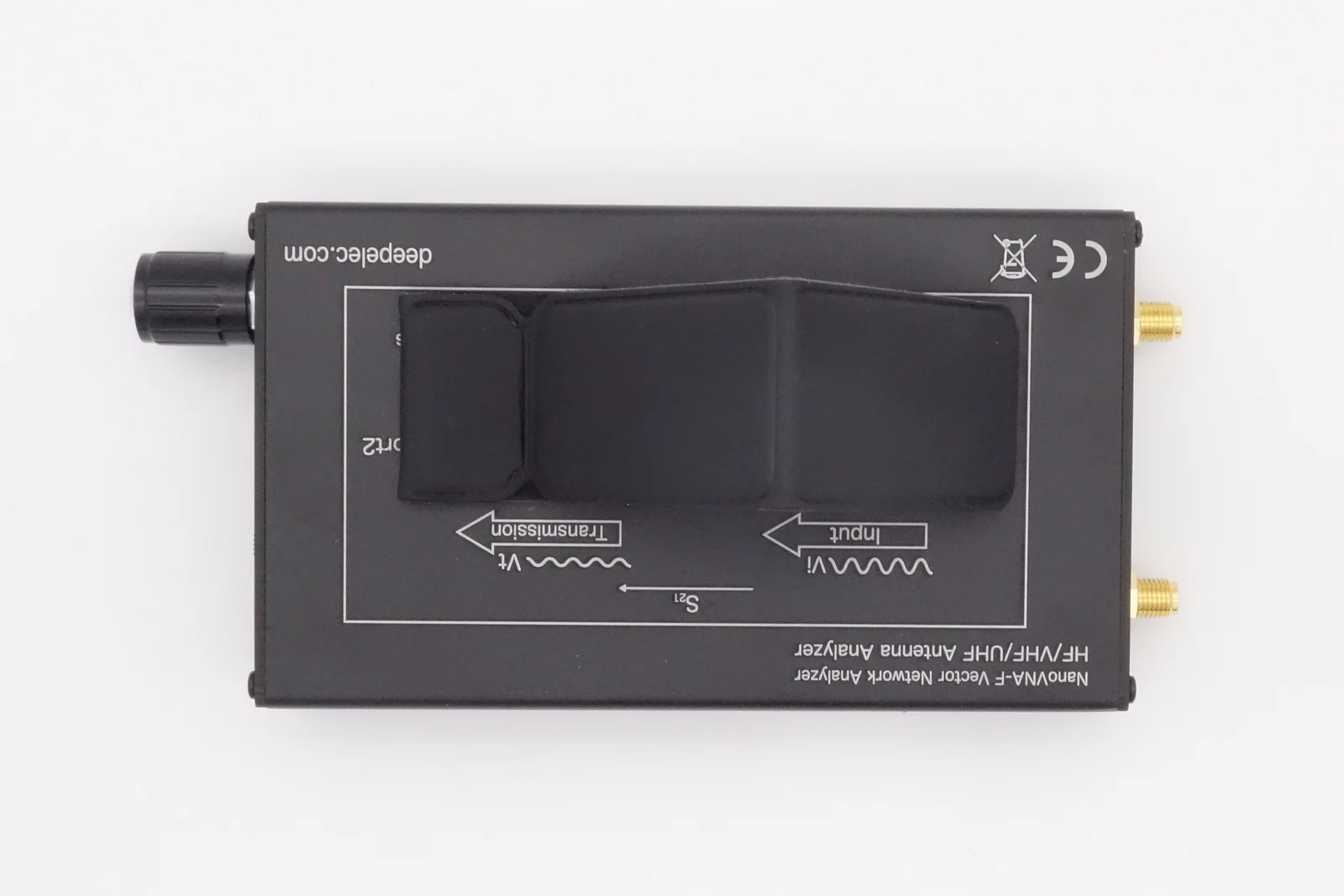 DeepVNA-Analizador de antena, medidor SWR, VHF, UHF, 2022, 4,3 pulgadas, IPS, LCD, NanoVNA + caja de plástico ABS
