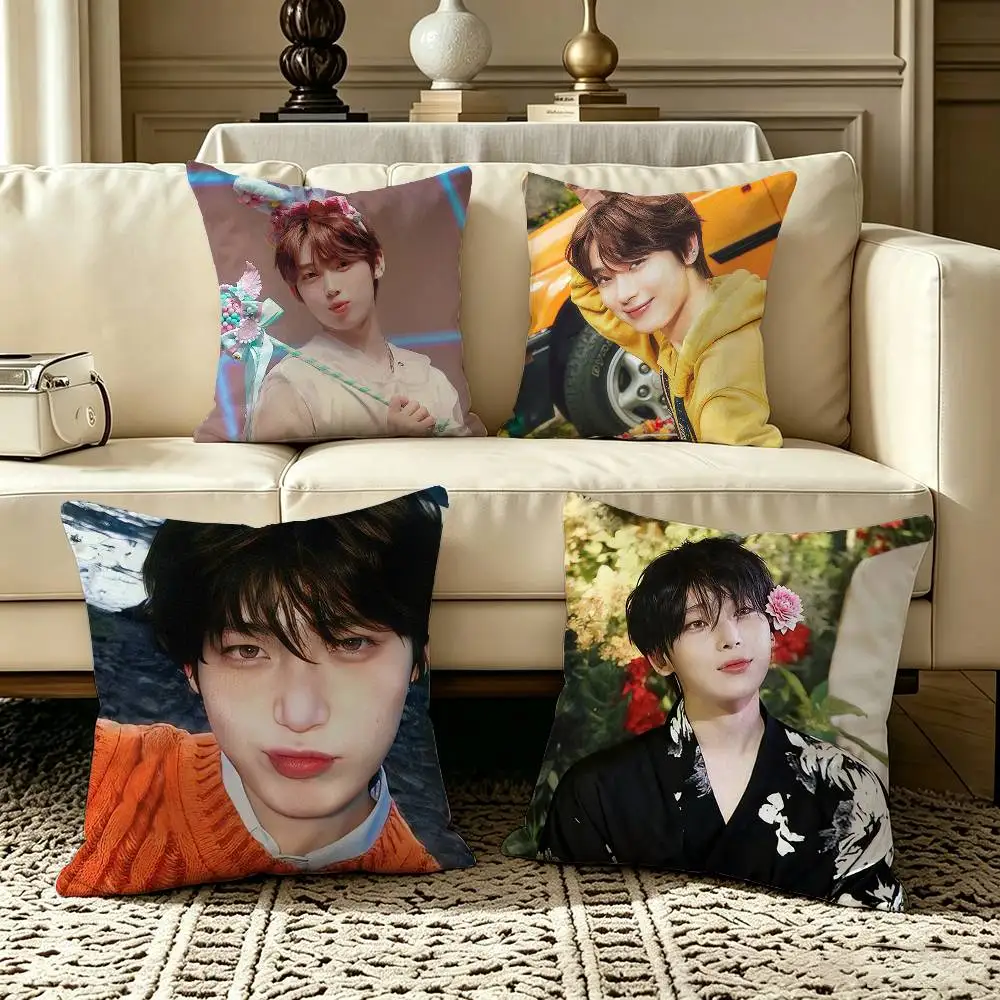 S-SUNOO Sunshine  Square Double-Sided printed Pillow Case Bedroom Bedside Pillow Sofa Cushion Cover