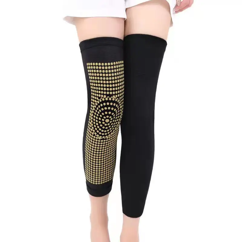 1 Pair Arthritis Joint Injury Knee Pads Sports High Compression Padded Knee Support Sleeve Brace Mugwort Support Knee Pad