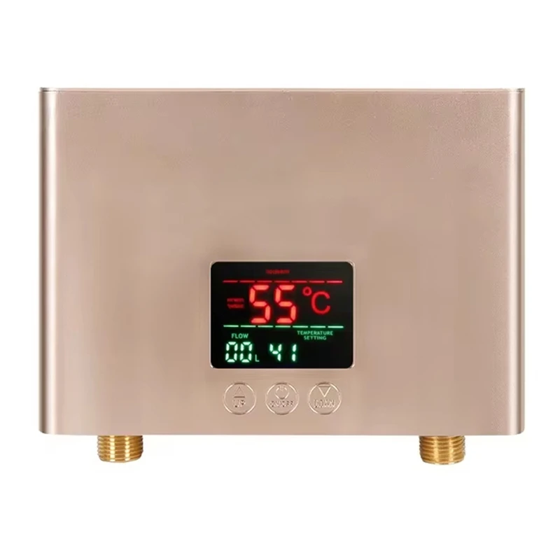 Pemanas Air Instan 220V 5500W Pemanas Listrik yang Dipasang di Dinding untuk Kamar Mandi, Pancuran Air Panas, dan Pemanas Dapur Rumah-TCES