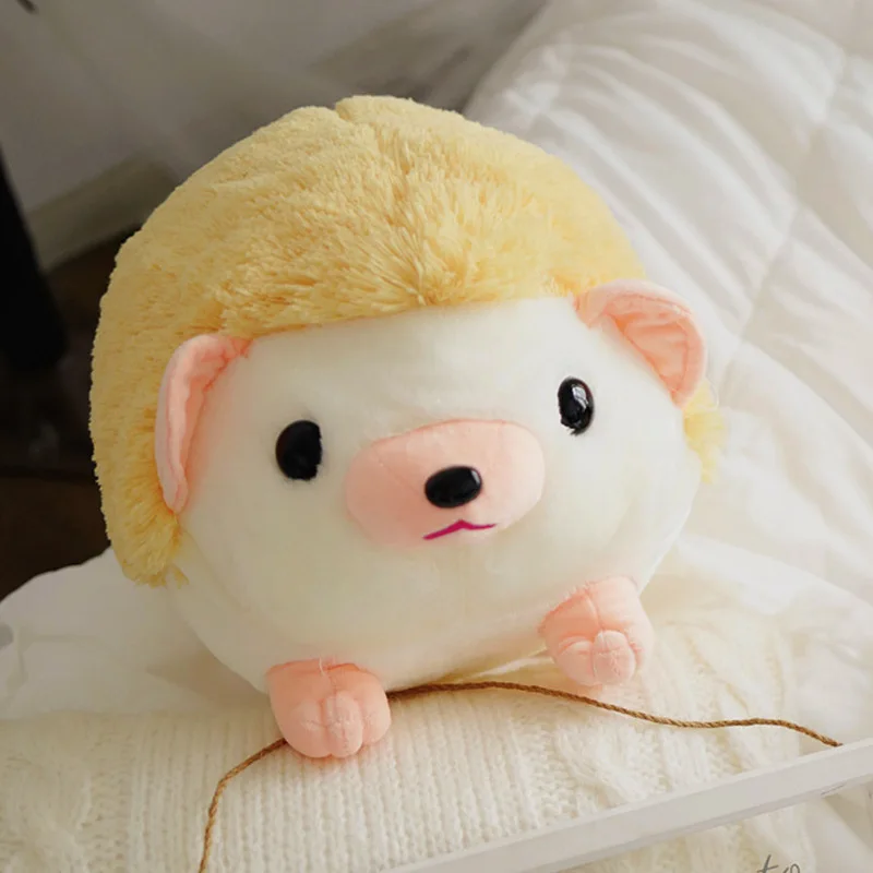 

new lovely plush hedgehog toy cartoon yellow hedgehog doll kid's gift toy about 40cm