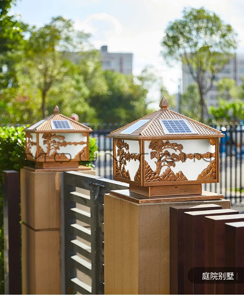 Solar stigma light Outdoor wall light Welcome