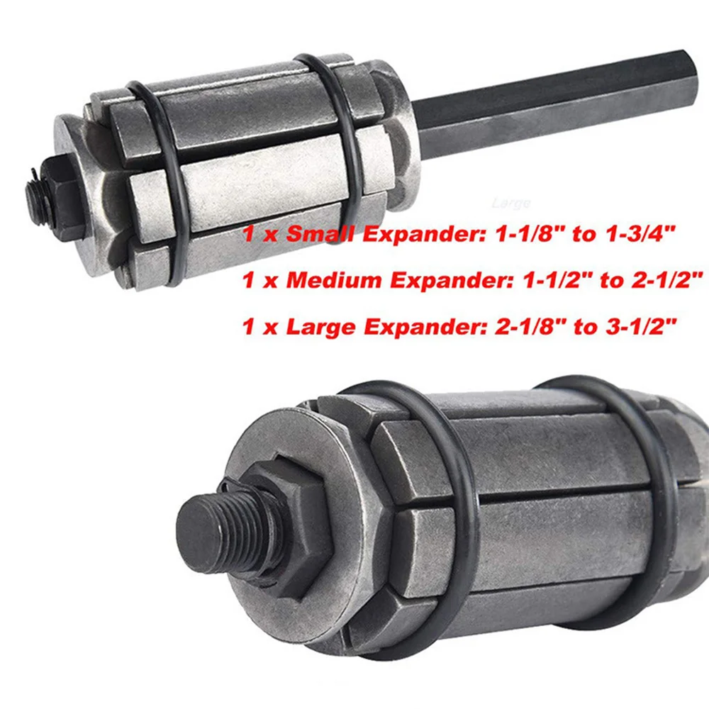 3 قطعة أنابيب طرفية المتوسع مجموعة 1/18 "إلى 3-1/2" أنبوب عادم ماسورة العادم المتوسع أداة إصلاح السيارات مجموعة العادم الخمار المتوسع أداة #5