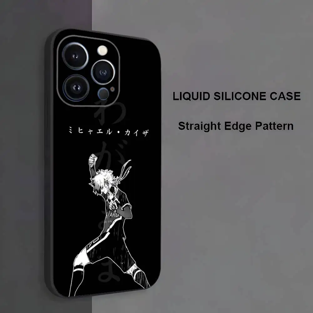 M-Michael K-Kaiser Anime Phone Case For iPhone 17,16,15,14,13,12,11 ,Pro Max,XS,X,XR,SE,Mini,8,7,Soft Silicone Black Cover - Image 5