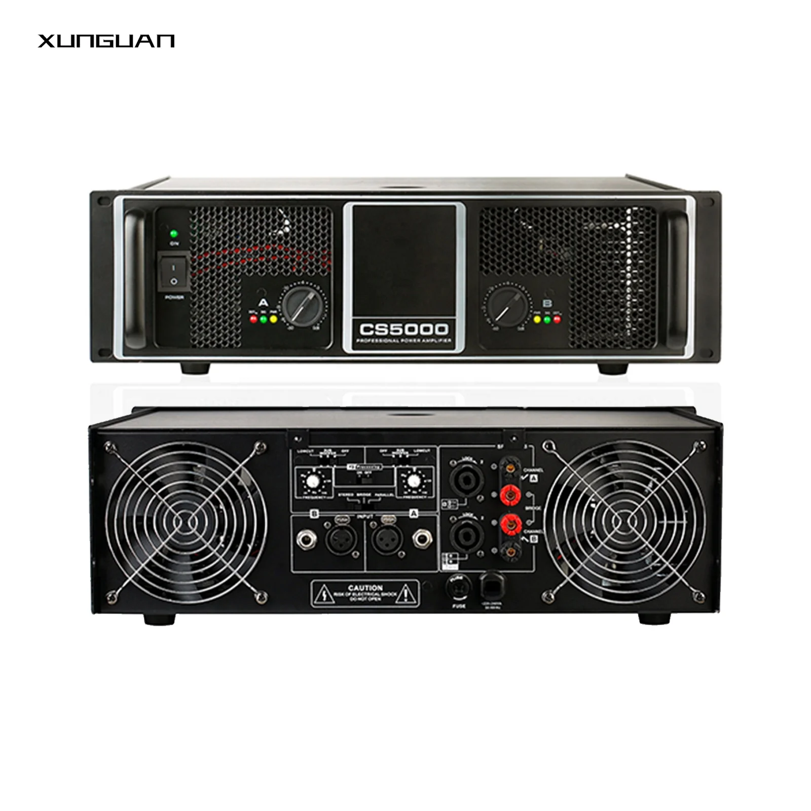 

CS5000 CS6000 CS7000 CS8000 Алюминий 3U 2-канальный усилитель мощности для сабвуфера Outdoor Stage 2CH * 900W 1100W 1300W 1400W
