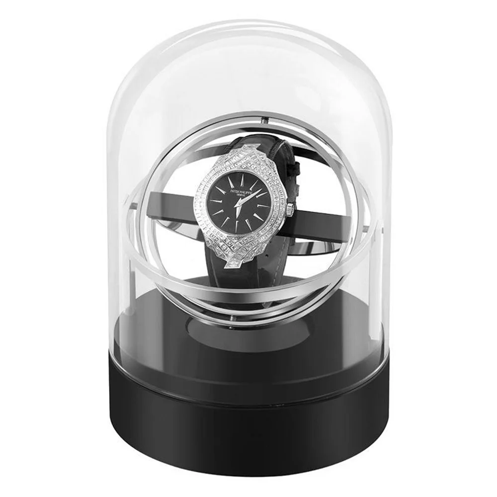 Luxury Automatic Single Electric Watch Winder For Automatic Watches Watch Box Automatic Winder Storage Orbit Display Case Box