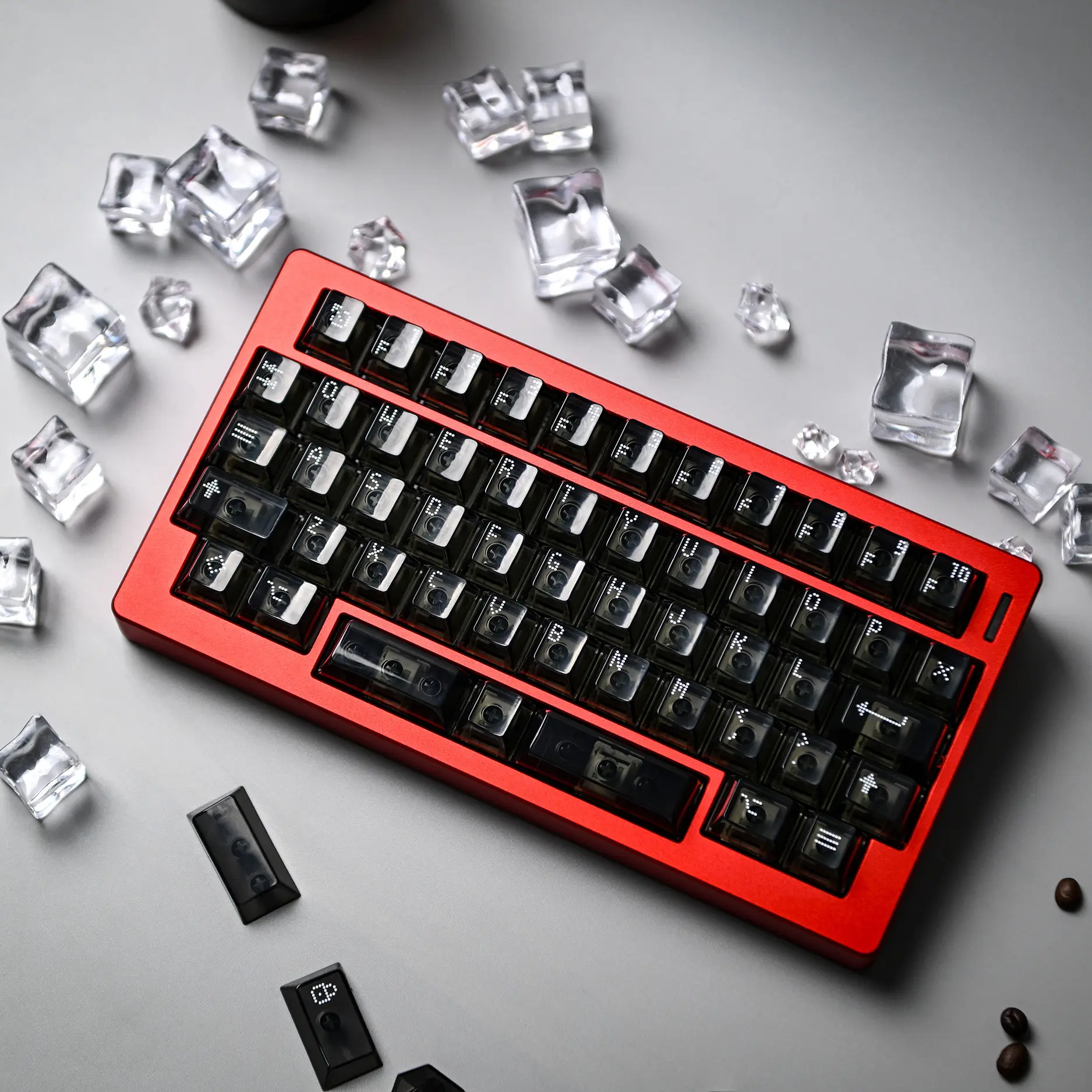 Asimov Transparent Keycaps Set ABS Cherry Profile Customize UV Coated Multi-color Keycaps for Mechanical Keyboard Accessories