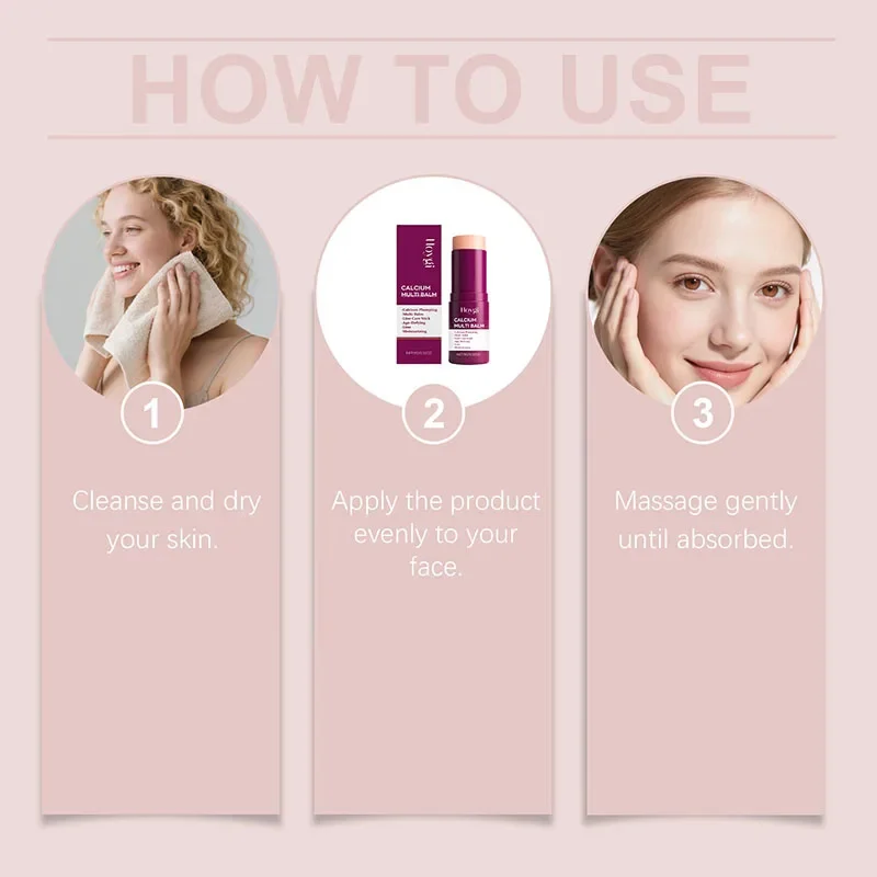 

Calcium Volume Multi Balm Korean Skincare Stick Face & Eye Cream Collagen Deep Moisturizing Anti-Wrinkle Suitable for Pre Makeup