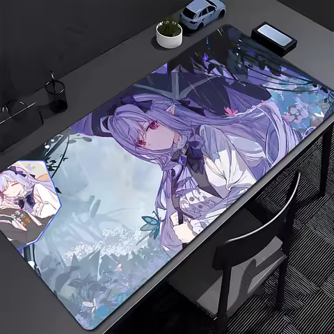 Mouse Pad Laptop Purple Anime Girl Vivian Extended Desk Mat Kawaii Zenless Zone Zero Keyboard Pad PC Gaming Accessories Mousepad