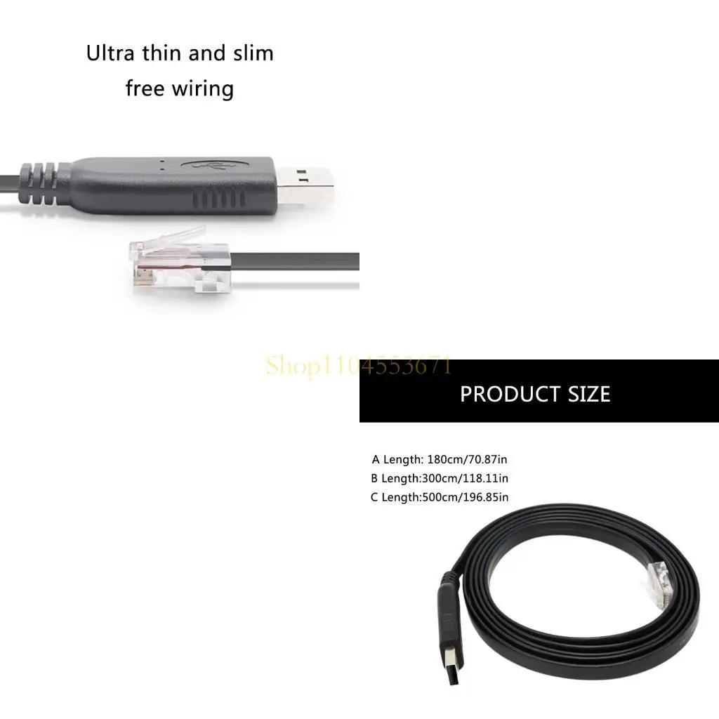 Best Seller USB Console Cable USB to RJ45 Cable USB To RJ45 Console Cable, Fast Data Transfer Networking Cord Durability PVC
