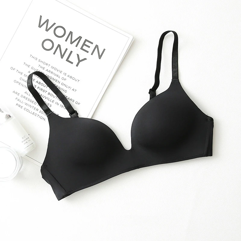 Seamless Bras for Women Push Up Bras No Wire Brassiere A B Cup Underwear Sexy Bra Three Quarters(3/4 Cup) Bra Women Lingerie